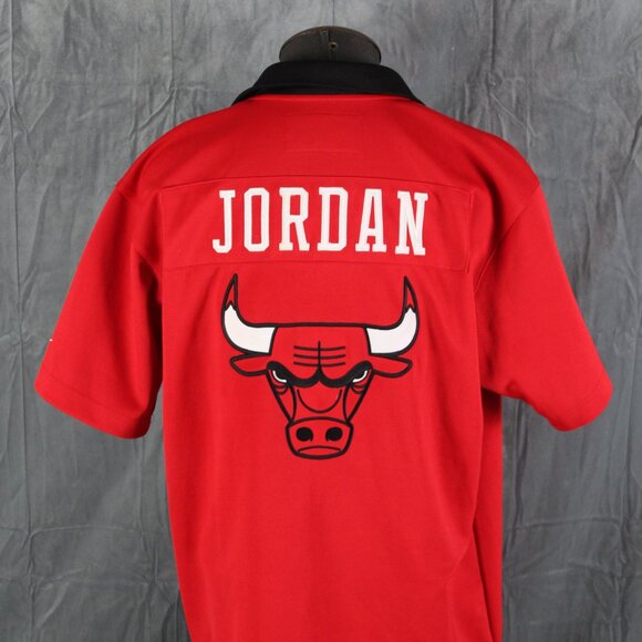Chicago Bulls Warm Up Jacket (VTG) - Michael Jordan 23 by Nike - Men's Large - Picture 9 of 14